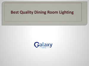 Best Quality Dining Room Lighting