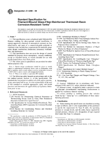 Filament-Wound Glass-Fiber Tank Standard Specification