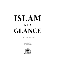 Islam at a Glance: An Introduction to Islamic Beliefs and Practices