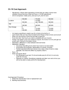 Real Estate Appraisal: Cost & Income Approach