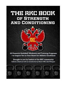 RKC Kettlebell Strength & Conditioning Book