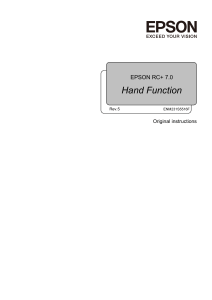 Epson RC+ 7.0 Hand Function