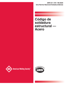 Código de Soldadura Estructural Acero AWS D1.1/D1.1M:2020