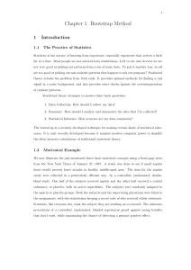 Bootstrap Method: Statistical Inference & Resampling