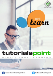 scikit learn tutorial