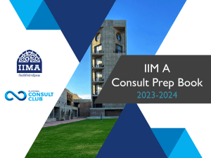 IIM A Consult Prep Book 2023-2024