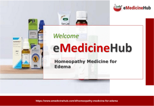 Homeopathy Medicine for Edema