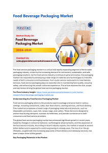 How big is the food service packaging market?