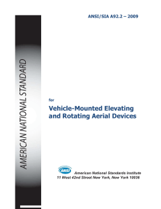 ANSI/SIA A92.2-2009 Standard for Aerial Devices