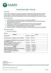 Communication Skills - Overview (GULF)