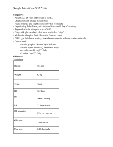 Patient Case SOAP Note: Diabetic Ketoacidosis