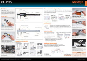 Caliper Education Pack: Measurement & Calibration Guide