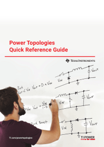 Power Topologies Quick Reference Guide