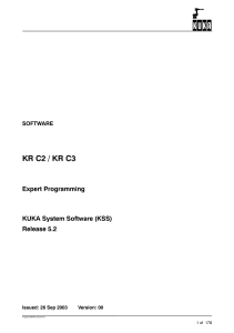 KRC2 Expert Programming manual