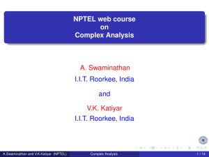 Complex Analysis: Number Systems & Complex Plane Intro