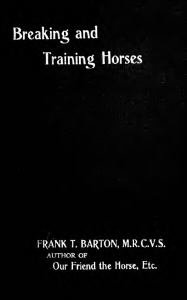 breaking and training horses 1903