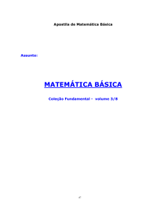 Apostila de Matemática Básica: Números Complexos