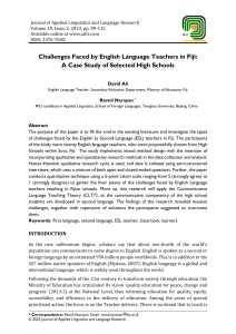 challenges faced by english language teachers