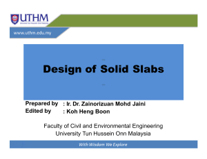 Design of Solid Slabs