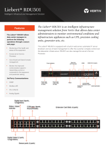 Liebert-RDU501-Datasheet-EN-ASIA