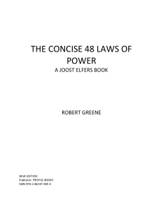 Concise 48 Laws