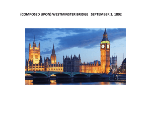 Wordsworth's Westminster Bridge Poem Analysis