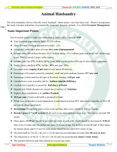 Animal Husbandry in India: Livestock Management & Census Data