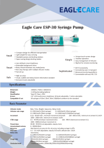 68. BROSUR - EAGLECARE Syringe Pump ESP-30