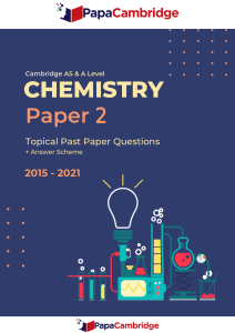 Chemistry 9701 Paper 2 - An Introduction to Organic Chemistry