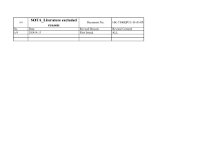 SOTA Literature excluded reason