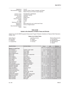 Table 8.02b NATIVE TREES & SHRUBS Pages from Chapter 8 rev May 2013