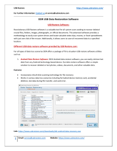 Learn about USB Drive Data Restoration.