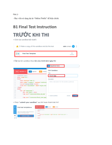 Inštrukcie k záverečnému testu Online Profile