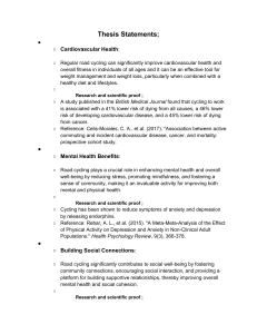 Road Cycling Benefits: Health, Mental, Social