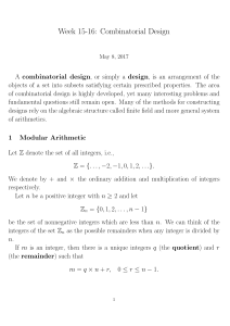 Combinatorial-Design