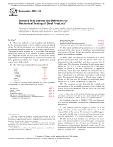 Steel Mechanical Testing Standards: A370-24