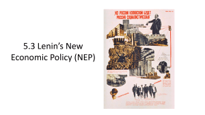 Lenin's New Economic Policy (NEP) Explained