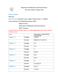 Mid Practice Problems ( MAT 216) (2)