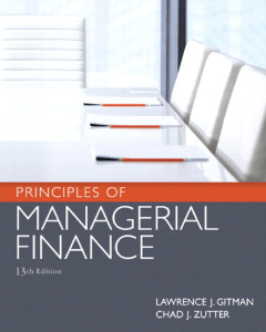 Principles of Managerial Finance Textbook