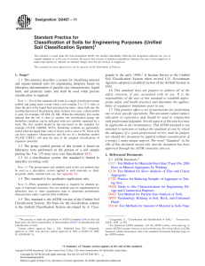 Soil Classification Standard Practice D2487