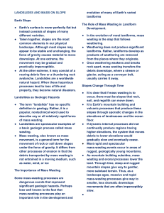 Landslides & Mass Wasting: Earth Science Textbook Excerpt