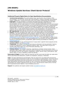 Windows Update Services Client-Server Protocol Spec