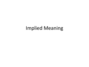 Implied Meaning