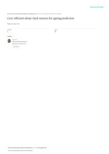 Cost-Efficient Delay-Fault Sensors for Ageing Prediction