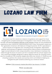 Lozano Law Firm PDF