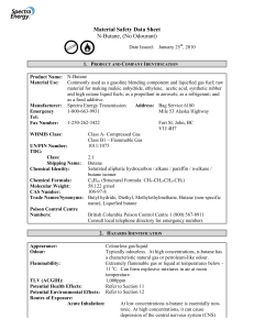 N-Butane Material Safety Data Sheet