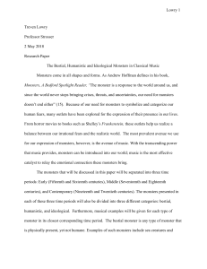 Monsters in Classical Music Research Paper