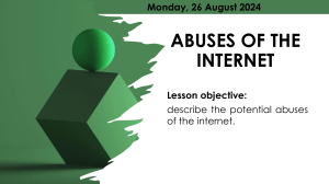 Internet Abuses: Types & Prevention