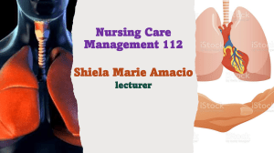 Nursing Care Management: Respiratory System Presentation