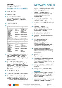 Netzwerk neu B1 Lösungen Übungsbuch Kapitel 7-12